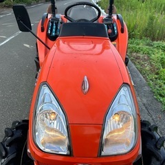 クボタ トラクター　23馬力 4WD 逆転 倍速　自動水平 自動深耕　パワステ　耕幅1500mm バックアップ　オートヒッチ　KT230  ディーゼル ポンパ　モンロー　耕運 畝立て 畑 752時間 宮崎 簡易始動動画ありの画像