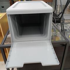 【ドリーム尾浜店】フタ付き　ミニクリアケース　GY　 高さ(H)27cm× 幅(W)24cm× 奥行(D)42cmの画像