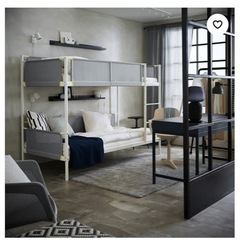 IKEA   ２段ベッド➕ マットレス2つお付けします。の画像