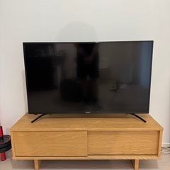 無印良品 (ムジルシリョウヒン) AVラック ナチュラル オーク材 テレビボード　テレビ台　スライド2枚扉の画像