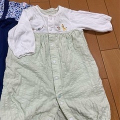 美品60ファミリア　ミキハウス カバーオール　ロンパース　3点セットの画像