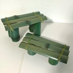 【新品】 竹 青竹 竹筒 和飾り インテリア  ハンドメイド 造花
の画像