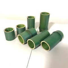 【新品】 竹 青竹 竹筒 和飾り インテリア  ハンドメイド 造花
の画像