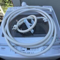 Z001★2022年製★AQUA　洗濯機　9KG インバーター搭載　ガラストップの画像