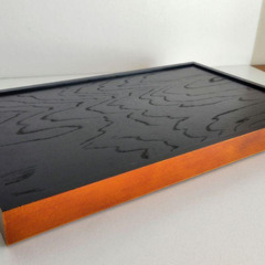 大型　木製　トレイ　お盆　約51×31cm　の画像