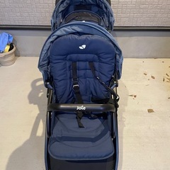 二人乗りベビーカー　joieジョイー　レインカバー付の画像