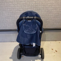 二人乗りベビーカー　joieジョイー　レインカバー付の画像