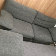 カウチソファ オットマン付きの画像