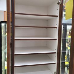 J1343【リユースのサカイ柏店】食器棚　ブラウン　クリーニング済　の画像