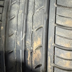 夏タイヤ165/55R15 バリ目アルミホイール付4本セットの画像