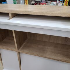 J1345【リユースのサカイ柏店】フラップ式収納棚　ライトブラウン　クリーニング済の画像