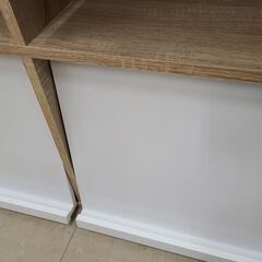 J1345【リユースのサカイ柏店】フラップ式収納棚　ライトブラウン　クリーニング済の画像