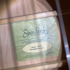 中古エレアコ（ハードケース付き）Simon & Patrick Woodland Spruceの画像