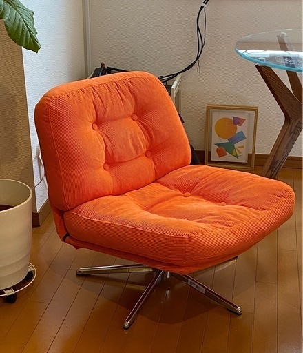DYVLINGE ディヴリンゲ 回転イージーチェア, ケーリンゲ オレンジ