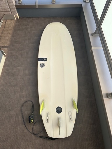 AGENCY サーフボード リーシュ、フィン、ボードカバー付き