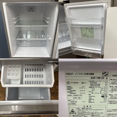 I536 🌈 2022年製の高年式♪ AQUA 冷蔵庫（126L / 右開き） ⭐ 動作確認済 ⭐ クリーニング済の画像