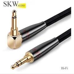 新品未使用！オーディオケーブル 3.5mm L字 3ｍの画像