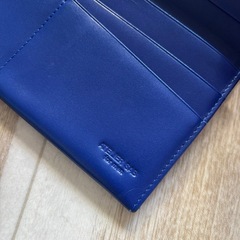 【美品】ATELIER SAB TOKYO 長財布 ブラック×ブルーの画像