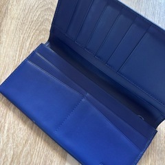【美品】ATELIER SAB TOKYO 長財布 ブラック×ブルーの画像