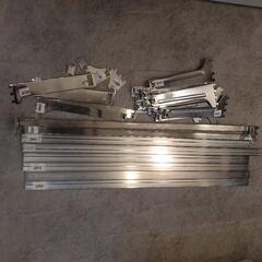 差し込み式の角バーセット。　&貫通式角バーセット 幅90cm (スリット芯々58.8／88.8cm用)の画像