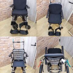 ※ MIKI ミキ 介助用車椅子 リクライニング&ティルト SKT-8 折りたたみ コンパクト収納 車イス★近隣配送無料 買取帝国 朝霞店の画像