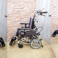 ※ MIKI ミキ 介助用車椅子 リクライニング&ティルト SKT-8 折りたたみ コンパクト収納 車イス★近隣配送無料 買取帝国 朝霞店の画像