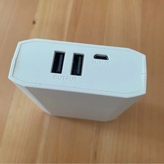 tamas モバイルバッテリー　TL80SAW 10400mAh ホワイト　白の画像