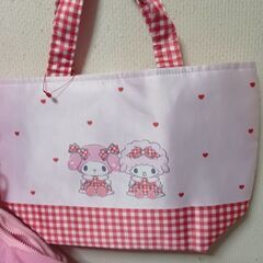 マイメロディ　２wayフェイスバック＆ミニトートバックの画像