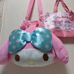 マイメロディ　２wayフェイスバック＆ミニトートバックの画像