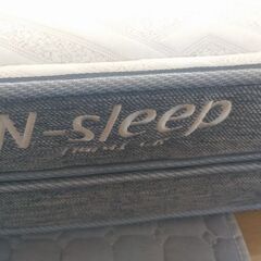 札幌市近郊の方限定！送料無料！セミダブルベッド フランスベッドとニトリ Nスリープ ハード H1-02 CR VH付きの画像