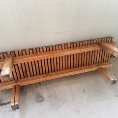 しっかりとした縁台　木製　150✖️45✖️42cmの画像