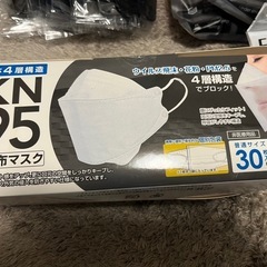 未開封マスク　大人用84枚子供用3枚　まとめての画像