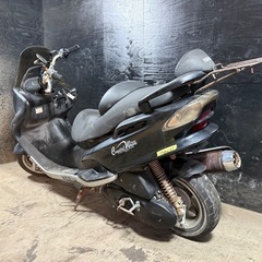 ★支払総額4.8万円★激安バイク続々入荷中！ なんでも買取ます！ ヤマハ マジェスティ125FI 黒 5CA 人気のマジェスティ125！ 4ストインジェクション！ リアキャリア付き！ 社外ハンドル、ポスト！の画像