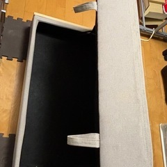 【無料・取りに来てくれる方】収納付ソファ　背もたれ無し　　の画像
