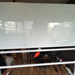 【美品】脚付きホワイトボード 180×90cm キャスター付き 3,000円の画像