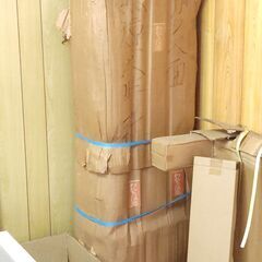 未使用 黒檀 ホールクロック 重錘式 機械式 振り子 柱時計 約210cm×50の画像