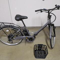 電動自転車、折り畳み、6段変速、26インチ【ほぼ新品】の画像