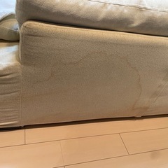 大塚家具　　3人掛けソファー　未使用交換カバー付き の画像