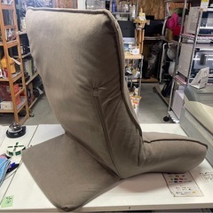 美品　ドウシシャ　ラクラクいつでも背もたれ肘付き　背もたれクッション　フロアクッション　座椅子　リクライニング　ふかふか　ブラウン　中古美品　③の画像