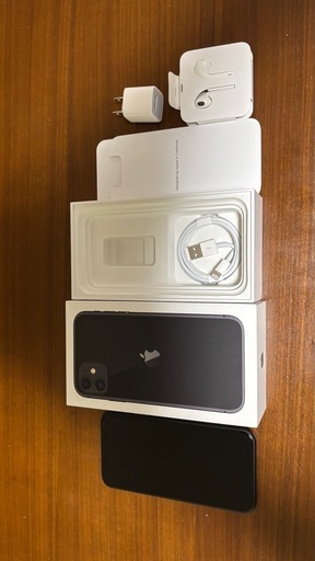 【美品】iPhone11 128GB ブラック SIMフリー 純正付属品新品