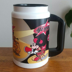 ヴィンテージ　ディズニー　蓋付きマグカップ　4個セット　コカコーラ　ミッキーの画像