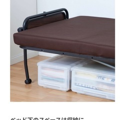 【DCM】低反発高脚折り畳みベッドの画像