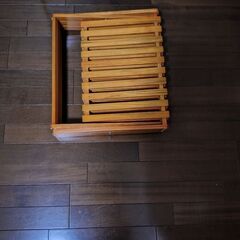 竹製折りたたみシェルフの画像