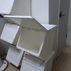 ゴミ箱　5だん　分別の画像