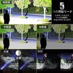LED⭐️ヘッドライト XHP300 3000000ルーメン 高輝度 タイプCの画像