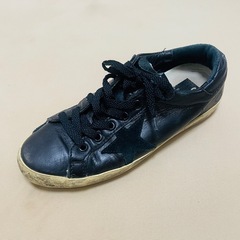 【美品】GOLDEN GOOSE 黒 レザースニーカーの画像