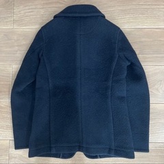 DANTON ダントン　ネイビー ウール ピーコートの画像