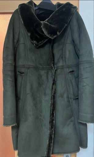 【美品】flaix （ランドワーズ） フェイクムートン レディース アウター