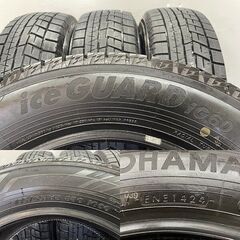 YOKOHAMA ice GUARD iG60 185/65R15 15インチ スタッドレス 4本 24年製 バリ溝 シエンタ ノート フリード アリオン ティーダ等　(STI013)の画像