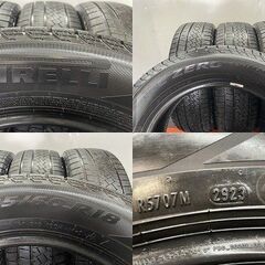 PIRELLI ICE ZERO ASIMMETRICO 225/60R18 18インチ スタッドレス 4本 23年製 バリ溝 ハリアー エクストレイル CX-5 レクサスNX等　(STI014)の画像